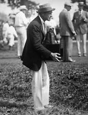 American football coach Percy Haughton trying out a handheld camer - Old Photo picture