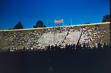Stanford Stadium, Palo Alto California, Football? Rally? - 1960's 35mm Slide picture