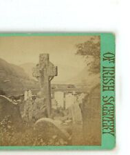Glendalough St Keevin's Cross Wicklow Ireland Stereoview picture