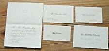US SECRETARY OF STATE HAMILTON FISH FAMILY WEST POINT MILITARY WEDDING CARDS picture
