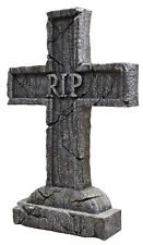 Rest In Peace Cross RIP Tombstone Grave Cemetery Halloween Graveyard Decoration picture