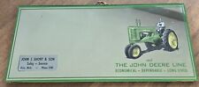 1950s John Deere Michigan Advertising Dealer Plaque Rare Farm Tractor 5.5