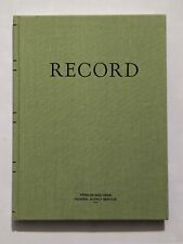 Federal Supply Service Journal Record Notebook - Vintage Military picture