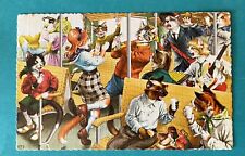 Alfred Mainzer Anthropomorphic Cats Postcard 4755 Trolley Boat Ride Spain picture
