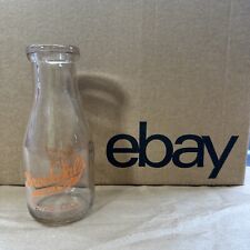 Brookdale Dairy Setmour CT Antique Milk Bottle One Pint Glass picture