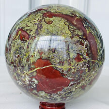 3020g Natural dragon blood stone quartz sphere crystal ball reiki healing picture