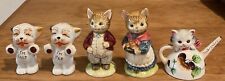 Vintage Lot Of Two Sets Plus One Shakers ~ Cats, Dogs, Tpot ~ Japanese Adorable picture