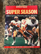 1984 San Francisco 49ers Football Yearbook.  Joe Montana picture