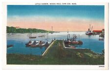 Woods Hole, Cape Cod Massachusetts c1940's Little Harbor, boat picture
