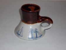 Vintage No spill/No slip Travel Bearly Surviving Nautical Cup/Mug. Rare pattern. picture