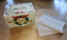 Vintage Stylecraft No. 807 Tin Metal Christmas Card List Box with New Cards picture