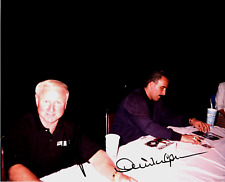 Nascar Racers Cale Yarborough and Derrike Cope in person signed 10x8 photo picture