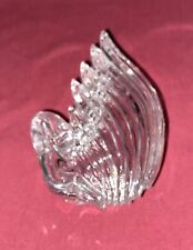 Vtg Crystal Swan Trinket Jewelry Box MIKASA Germany Glass Lid Bird Figurine  picture