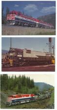British Columbia Railway Railroad Train Engine Locomotive lot of 3 Postcards picture