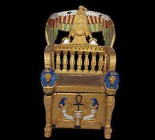 RARE ANCIENT EGYPTIAN ANTIQUE King Tutankhamen Throne Jewelary Chair Box -EGYCOM picture