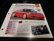 1997+ Porsche 911 Coupe Spec Sheet Brochure Photo Poster  picture