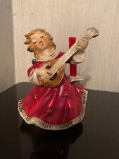 VINTAGE GERMAN KATHE WOHLFAHRT CHRISTMAS ANGEL W/CANDLE IN EXCELLENT CONDITION picture