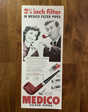 Print Ad Medico Crest Filter Pipes 1960 #0046 picture