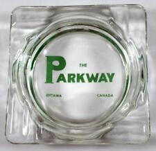c.1960 The Parkway Ottawa Canada Motor Motel Glass Ashtray picture