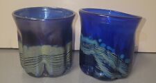 Charles Miner-Tesuque Glass Works- Iridescent  Tumblers-3 1/2