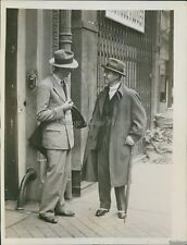 1932 Samuel Insull Paris France Interview Reporter Father Fled Wirephoto 7X9 picture