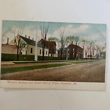 Postcard Warden's Residence & Eastern Wall of Prison, Thomaston ME 1906  picture
