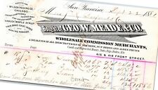 1881 Geo. W. Mead & Co San Francisco Letterhead S.R. Buford Virginia City, MT picture