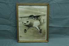 Vintage 1946 Piper Cub Aircraft Framed Picture Advertising Post-WWII picture