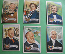 1956 Topps U.S. Presidents (6) Lot. Roosevelt, Madison, Hayes, Polk, Garfield +1 picture