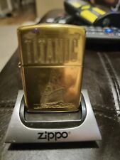 Rare Brass Titanic Ship Imported Zippo Lighter picture