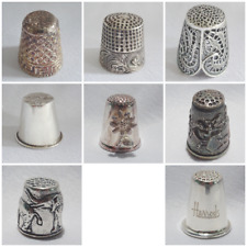 Vintage Silver Thimble 925 Sterling Collectors 1980s 1990s Various Designs picture