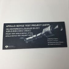 Vintage NASA Apollo- Soyuz Test Project Brochure Signed A Meeting in Space 1975 picture