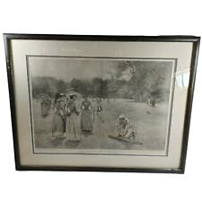 The North Meadows 1889 Harper and Brothers Signed By W. T. Smedley Wall Plaque A picture