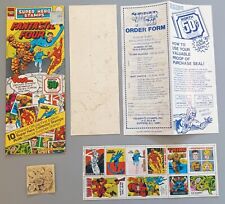 MARVEL SUPER HERO  STAMPS, SUPERHERO STAMPS, FANTASTIC FOUR, BRONZE AGE, 1978 picture