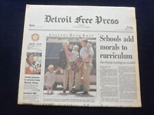 1996 AUG 9 DETROIT FREE PRESS NEWSPAPER -SCHOOLS ADD CURRICULUM MORALS - NP 7270 picture