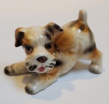 Vintage Adorable Lefton Fox Terrier Dog Figurine Excellent Condition  picture