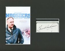 Gene Hackman Hoosiers Indiana Basketball Rare Signed Autograph Photo Display JSA picture
