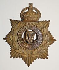BRITISH MILITARY CAP BADGES, The Connaught Rangers Helmt Plate KC 1901-14 picture