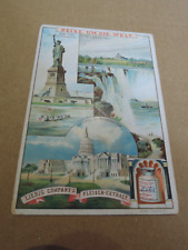 Statue Of Liberty New York Rare German Liebig Trade Card 1893 America picture