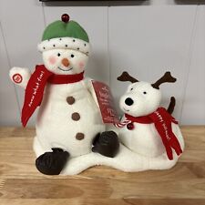Hallmark Jingle Pals Snowman Dog Animated Musical Singing Plush 2004 Christmas picture