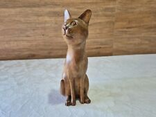 Handcrafted Wooden Cat Sculpture picture