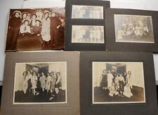 6 Antique Chicago 1915 Large Gathering 8x10 Group Photos Edwardian Roaring 20's picture