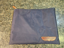 Pebble Beach Concours d'Elegance Navy Blue Zippered Pouch Large NEVER USED picture