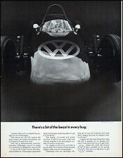 1967 Volkswagen VW Car a bit of beast in every bug retro photo print ad adL55 picture