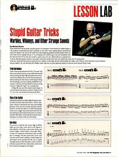 Guitar One Lesson Lab Original Vintage Print Ad Stupid Guitar Tricks picture