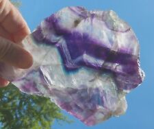 Rainbow Fluorite Crystal Large Polished Slab 1.17 Lb’s 530 Grams picture