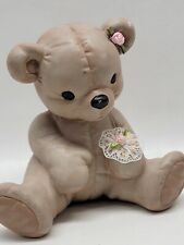 Vtg Scioto 1986 Ceramic Teddy Bear Handpainted Homemade Collectible Needs TLC picture