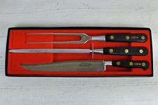 Maxime Girard Sabatier Carving Knife And Fork With Sharpener Made In France picture