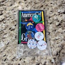 American Girl Pin Set  American Girl Doll Grin Pins NEW in Sealed Package picture