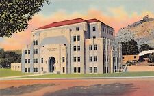 Raton NM Colfax County Court House New Mexico Goat Hill Vtg Postcard B13 picture
